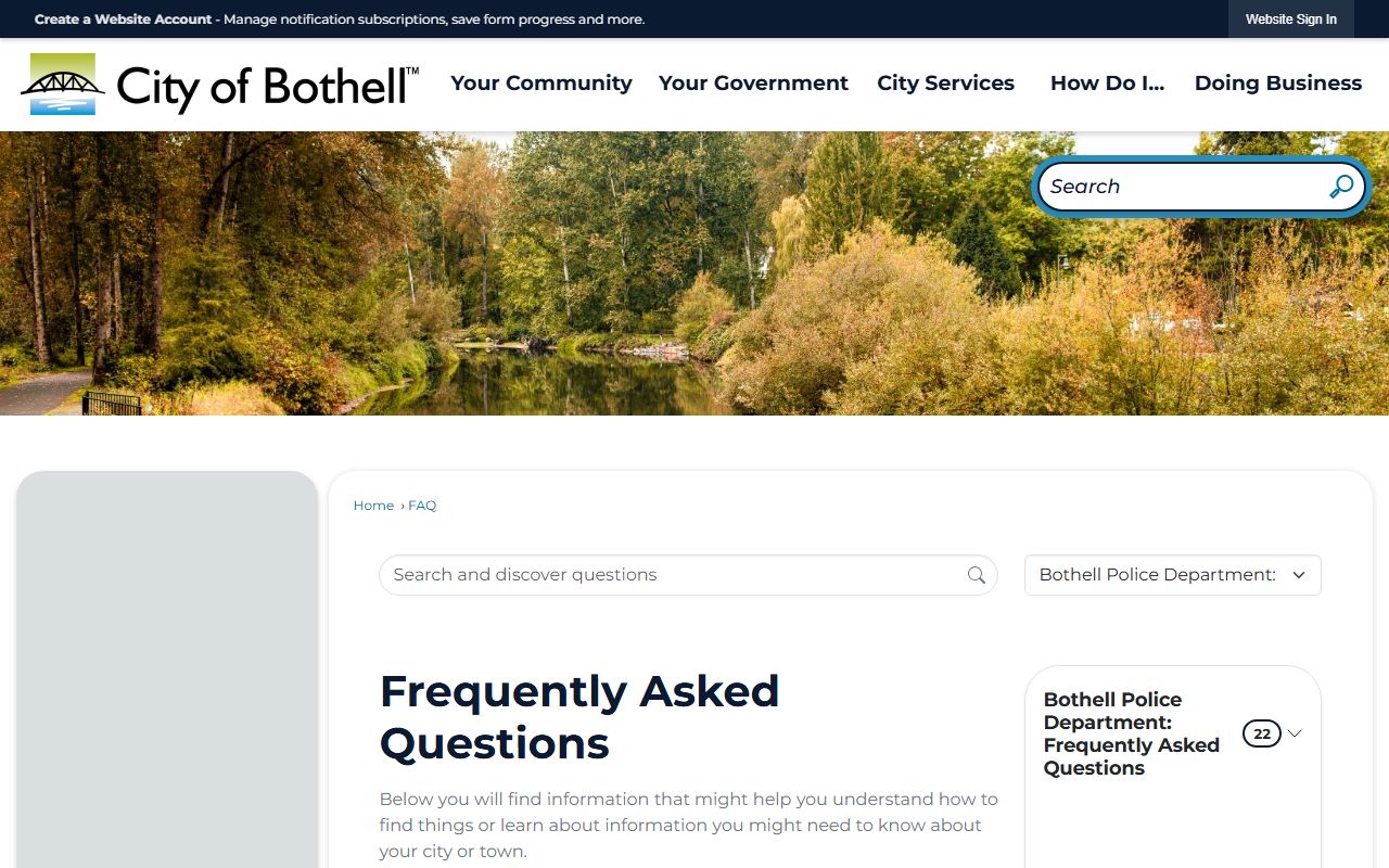 bothell arrest records police department faqs