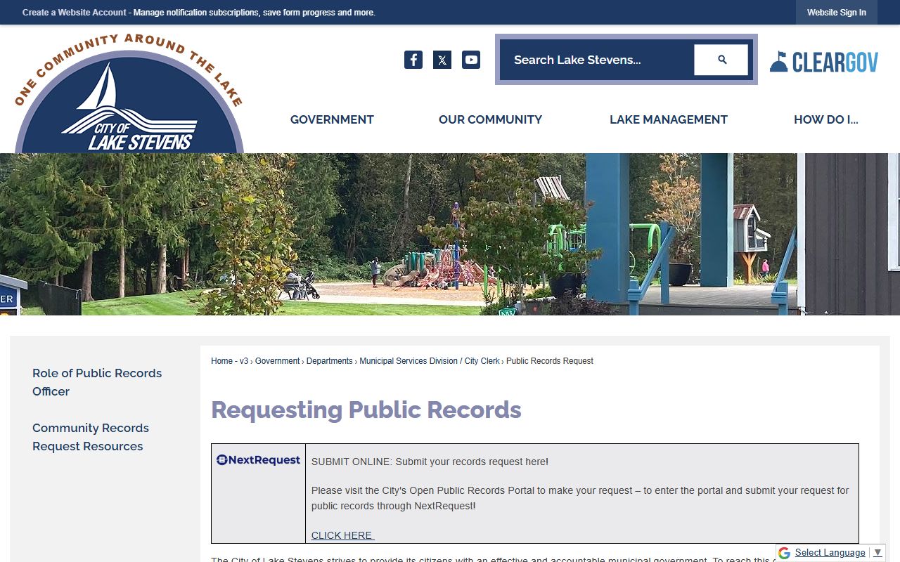 lake stevens arrest records public records request portal