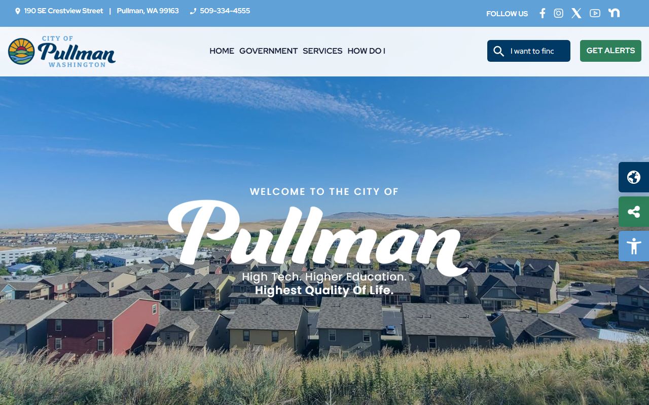 pullman arrest records city of pullman homepage