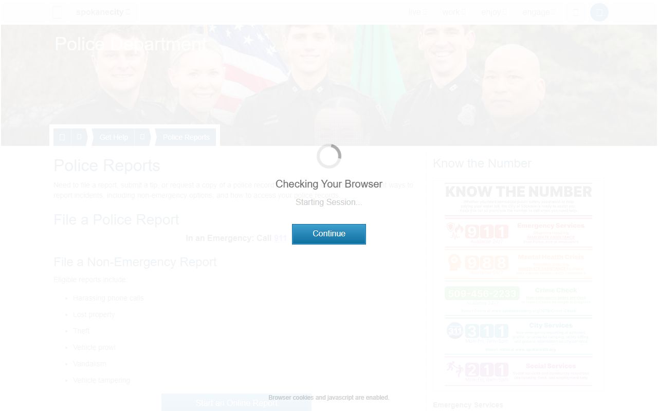 spokane arrest records police reports page