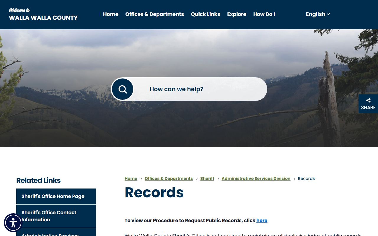 walla walla arrest records county sheriff records portal