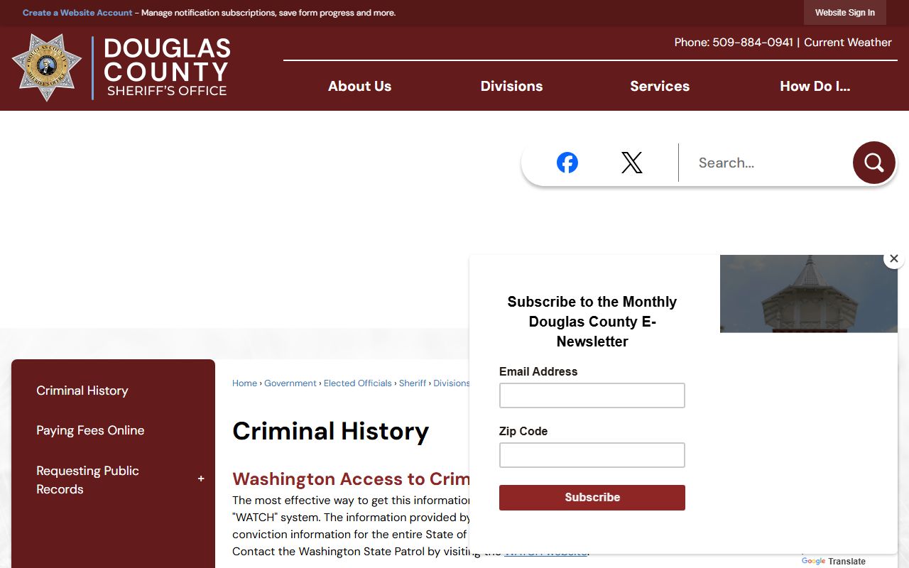 douglas county arrest records criminal history