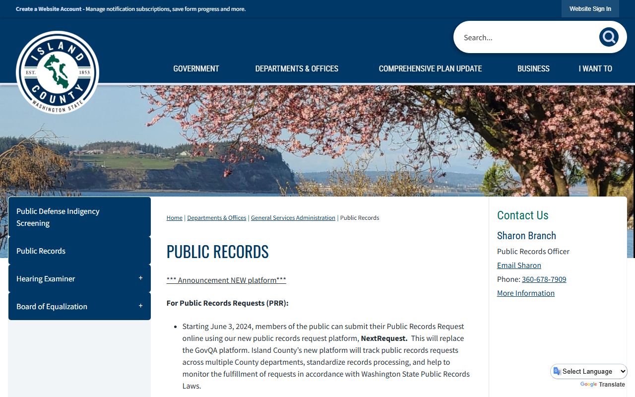 island county arrest records public records request portal