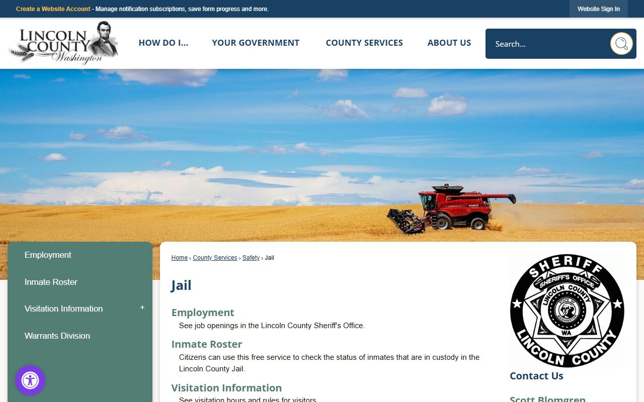 lincoln county jail arrest records inmate roster