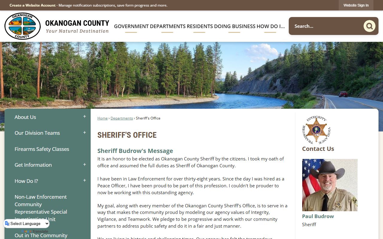 okanogan county sheriff office arrest records
