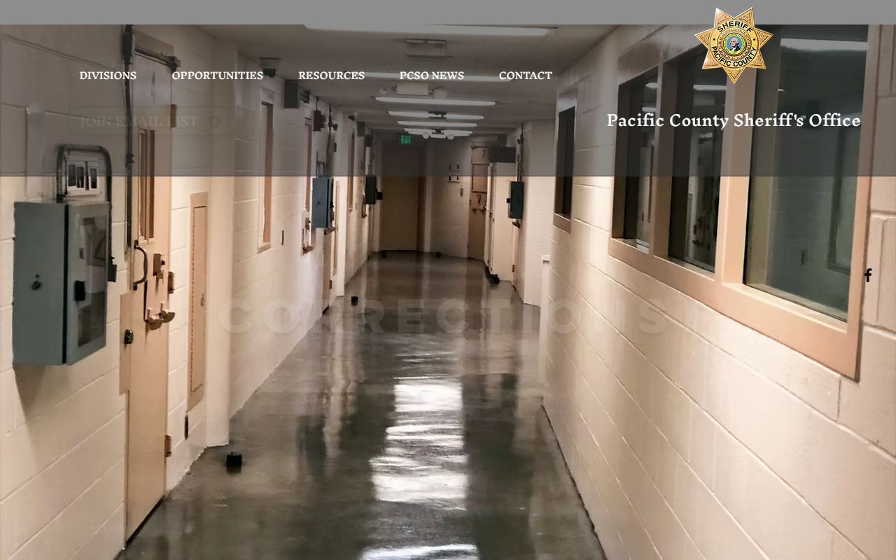 pacific county corrections jail arrest records