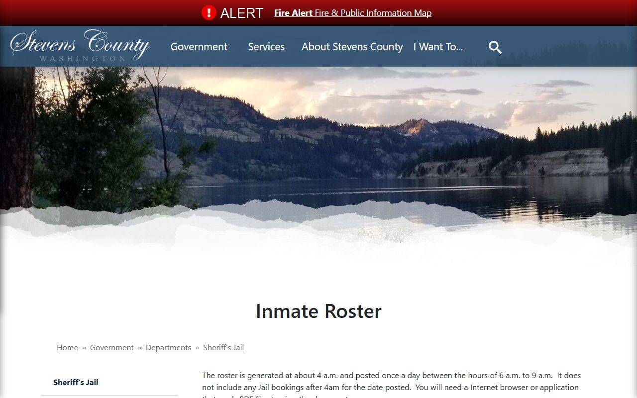 stevens county inmate roster arrest records daily